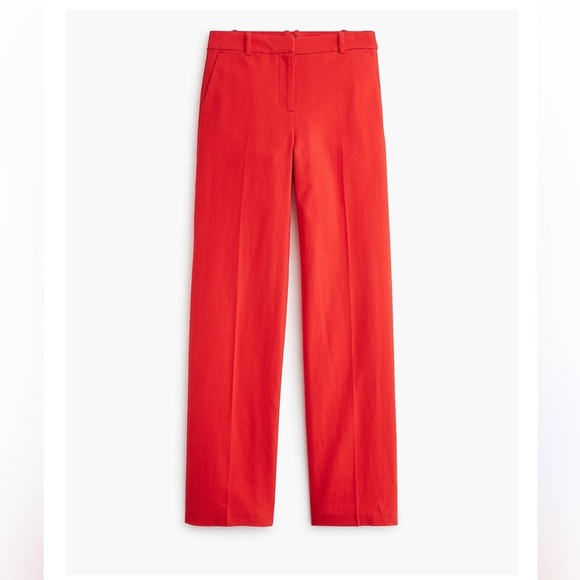NWT J. Crew orange Wide Leg Linen blend trousers - Picture 3 of 8